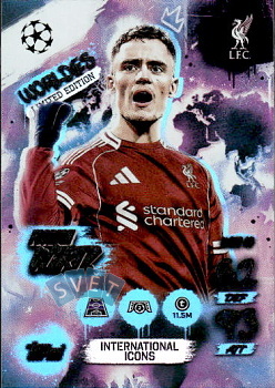 Florian Wirtz Liverpool Topps Match Attax UEFA Club Competitions 2025/26 Worldies Limited Edition - International Icons #WLE10