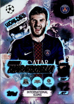 Khvicha Kvaratskhelia Paris Saint-Germain Topps Match Attax UEFA Club Competitions 2025/26 Worldies Limited Edition - International Icons #WLE12