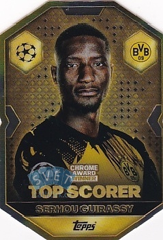 Serhou Guirassy Borussia Dortmund Topps Match Attax UEFA Club Competitions 2025/26 Chrome Award Winner #CA9