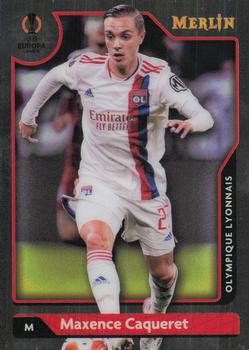 Maxence Caqueret Olympique Lyonnais Topps Merlin Chrome UEFA Club Competitions 2021/22 #96