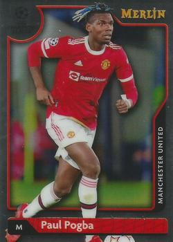 Paul Pogba Manchester United Topps Merlin Chrome UEFA Club Competitions 2021/22 #124