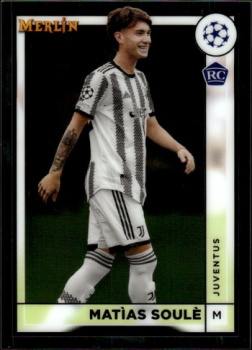 Matias Soule Juventus FC Topps Merlin Chrome UEFA Club Competitions 2022/23 #80
