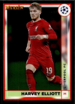 Harvey Elliott Liverpool Topps Merlin Chrome UEFA Club Competitions 2022/23 #87