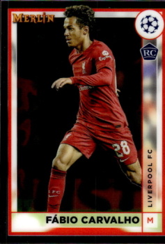 Fabio Carvalho Liverpool Topps Merlin Chrome UEFA Club Competitions 2022/23 #90