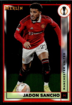 Jadon Sancho Manchester United Topps Merlin Chrome UEFA Club Competitions 2022/23 #101