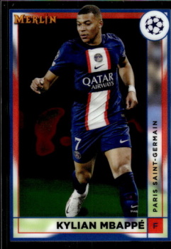 Kylian Mbappe Paris Saint-Germain Topps Merlin Chrome UEFA Club Competitions 2022/23 #105