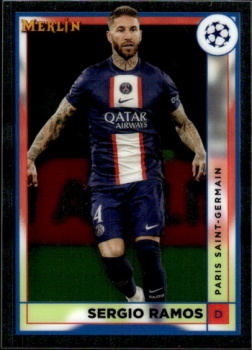 Sergio Ramos Paris Saint-Germain Topps Merlin Chrome UEFA Club Competitions 2022/23 #106