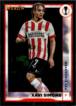 Xavi Simons PSV Eindhoven Topps Merlin Chrome UEFA Club Competitions 2022/23 #107