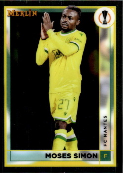 Moses Simon Nantes Topps Merlin Chrome UEFA Club Competitions 2022/23 #112
