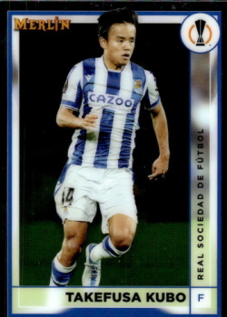 Takefusa Kubo Real Sociedad Topps Merlin Chrome UEFA Club Competitions 2022/23 #124