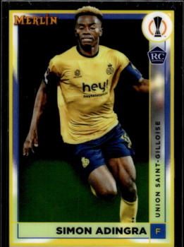 Simon Adingra Union Saint-Gilloise Topps Merlin Chrome UEFA Club Competitions 2022/23 #141