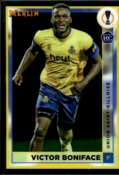 Victor Boniface Union Saint-Gilloise Topps Merlin Chrome UEFA Club Competitions 2022/23 #142