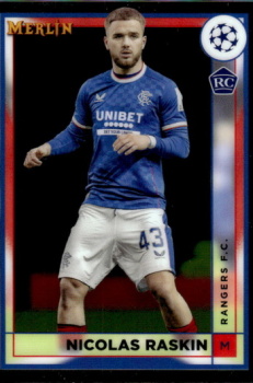 Nicolas Raskin Glasgow Rangers Topps Merlin Chrome UEFA Club Competitions 2022/23 #148