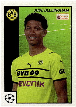 Jude Bellingham Borussia Dortmund Topps Merlin Heritage 97 UEFA Champions League 2021/22 #20