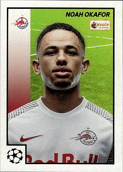 Noah Okafor Red Bull Salzburg Topps Merlin Heritage 97 UEFA Champions League 2021/22 #87