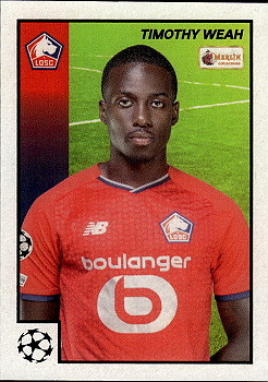 Timothy Weah LOSC Lille Topps Merlin Heritage 97 UEFA Champions League 2021/22 #89