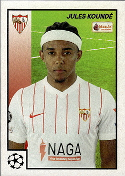 Jules Kounde Sevilla FC Topps Merlin Heritage 97 UEFA Champions League 2021/22 #92