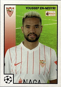 Youssef En-Nesyri Sevilla FC Topps Merlin Heritage 97 UEFA Champions League 2021/22 #93