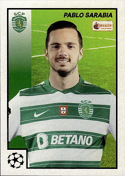 Pablo Sarabia Sporting CP Topps Merlin Heritage 97 UEFA Champions League 2021/22 #103