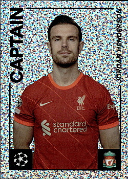 Jordan Henderson Liverpool Topps Merlin Heritage 97 UEFA Champions League 2021/22 #107