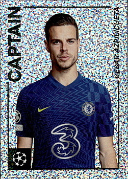 Cesar Azpilicueta Chelsea Topps Merlin Heritage 97 UEFA Champions League 2021/22 #113