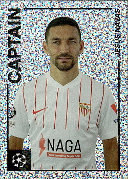 Jesus Navas Sevilla FC Topps Merlin Heritage 97 UEFA Champions League 2021/22 #114