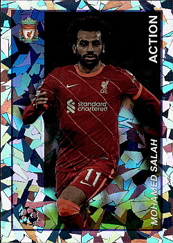 Mohamed Salah Liverpool Topps Merlin Heritage 97 UEFA Champions League 2021/22 #128