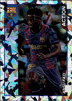 Ansu Fati FC Barcelona Topps Merlin Heritage 97 UEFA Champions League 2021/22 #132