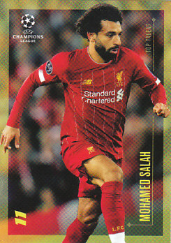 Mohamed Salah Liverpool Topps Lionel Messi Champions League 2020 Top Talent #14