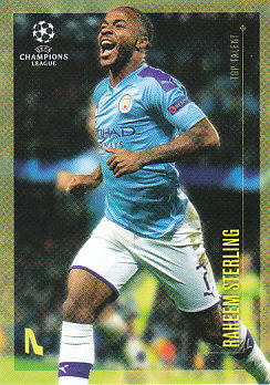 Raheem Sterling Manchester City Topps Lionel Messi Champions League 2020 Top Talent #18