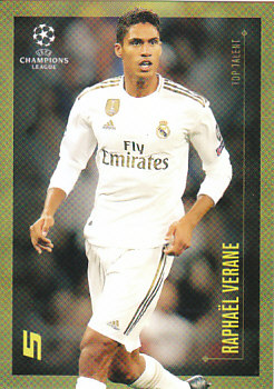 Raphael Varane Real Madrid Topps Lionel Messi Champions League 2020 Top Talent #19