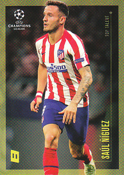 Saul Atletico Madrid Topps Lionel Messi Champions League 2020 Top Talent #22
