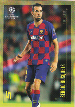 Sergio Busquets FC Barcelona Topps Lionel Messi Champions League 2020 Top Talent #24