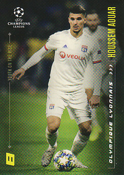 Houssem Aouar Olympique Lyonnais Topps Lionel Messi Champions League 2020 Youth on the Rise #1