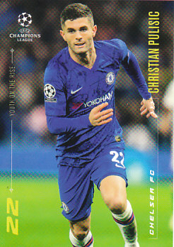 Christian Pulisic Chelsea Topps Lionel Messi Champions League 2020 Youth on the Rise #4