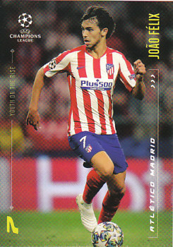 Joao Felix AtleticoMadrid Topps Lionel Messi ChL 2020 Youth on the Rise #9