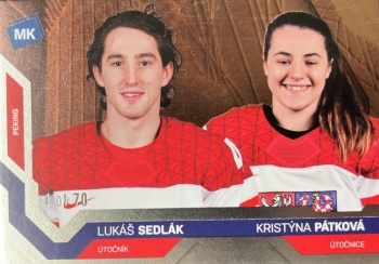 Lukas Sedlak a Kristyna Patkova Reprezentace Moje Karticky Narodni Tym 2021/22 MK Bronze /70 #94