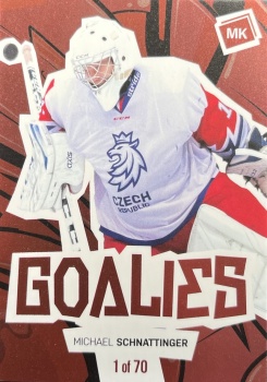 Michael Schnattinger Reprezentace Moje Karticky Narodni Tym 2021/22 MK Goalies Red /70 #10