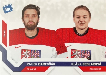 Patrik Bartosak a Klara Peslarova Reprezentace Moje Karticky Narodni Tym 2021/22 MK Base ZOH #76