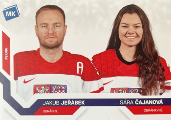 Jakub Jerabek a Sara Cajanova Reprezentace Moje Karticky Narodni Tym 2021/22 MK Base ZOH #79