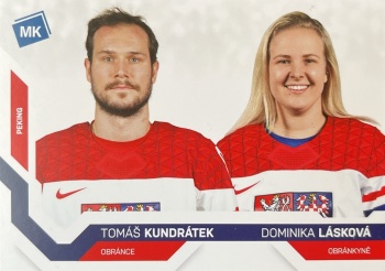Tomas Kundratek a Dominika Laskova Reprezentace Moje Karticky Narodni Tym 2021/22 MK Base ZOH #82