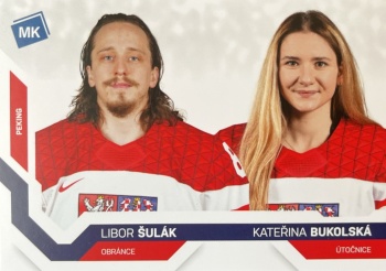Libor Sulak a Katerina Bukolska Reprezentace Moje Karticky Narodni Tym 2021/22 MK Base ZOH #86