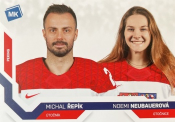 Michal Repik a Noemi Neubauerova Reprezentace Moje Karticky Narodni Tym 2021/22 MK Base ZOH #93