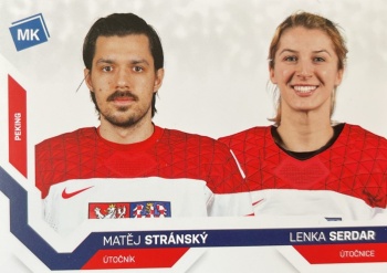 Matej Stransky a Lenka Serdar Reprezentace Moje Karticky Narodni Tym 2021/22 MK Base ZOH #97