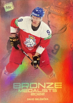 David Sklenicka Reprezentace Moje Karticky Narodni Tym 2021/22 MK Bronze Medalists 2022 & The best U20 /100 #9