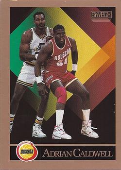 Adrian Caldwell Houston Rockets 1990/91 SkyBox NBA #106