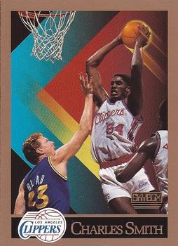 Charles Smith Los Angeles Clippers 1990/91 SkyBox NBA #132