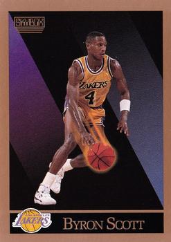 Byron Scott Los Angeles Lakers 1990/91 SkyBox NBA #140