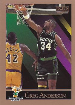 Greg Anderson Milwaukee Bucks 1990/91 SkyBox NBA #155