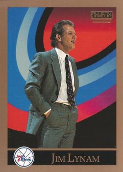 Jim Lynam Philadelphia 76ers 1990/91 SkyBox NBA #320